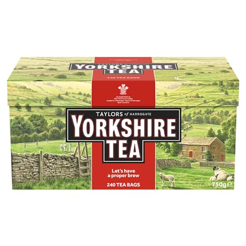 Yorkshire Tea - Erfrischender, Kräftiger, Schwarzer Englischer Tee - Aus Verantwortungsvollen Quellen - 240 Teebeutel von Yorkshire Tea