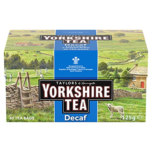 Taylors of Harrogate Yorkshire Tea Decaf Teebeutel, 125 g, 40 Stück Taylors of Harrogate Yorkshire Tea Decaf Teebeutel, 125 g, 40 Stück von Yorkshire Tea
