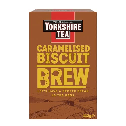 Yorkshire Tea - Caramelised Biscuit - Schwarzer Tee mit Keksgeschmack - Aus Verantwortungsvoller Herkunft - 40 Teebeutel von Yorkshire Tea