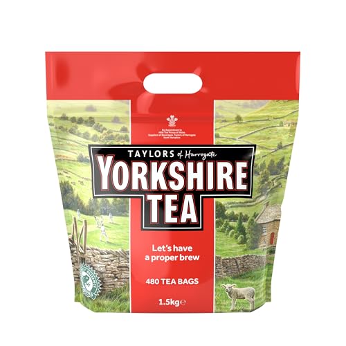 Yorkshire Tea - Erfrischender, Kräftiger, Schwarzer Englischer Tee - Aus Verantwortungsvollen Quellen - 480 Teebeutel von Yorkshire Tea