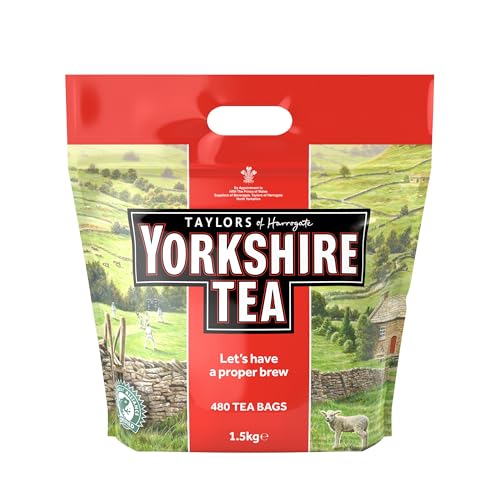 Yorkshire Tea - Erfrischender, Kräftiger, Schwarzer Englischer Tee - Aus Verantwortungsvollen Quellen - 480 Teebeutel Yorkshire Tea - Erfrischender, Kräftiger, Schwarzer Englischer Tee - Aus Verantwortungsvollen Quellen - 480 Teebeutel von Yorkshire Tea