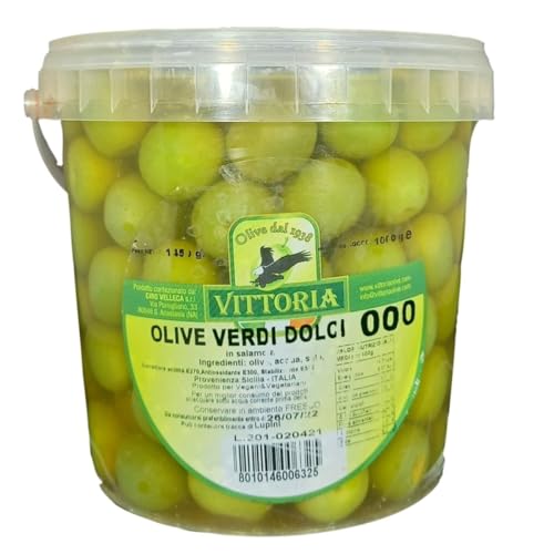 Vittoria Grüne Oliven rund 1 kg Vittoria Grüne Oliven rund 1 kg von You Dream Italy