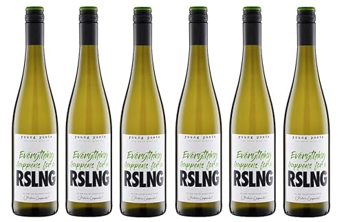6x 0,75l - 2023er - Young Poets - Everything Happens For A Riesling - Qualitätswein Pfalz - Deutschland - Weißwein trocken 6x 0,75l - 2023er - Young Poets - Everything Happens For A Riesling - Qualitätswein Pfalz - Deutschland - Weißwein trocken von Young Poets