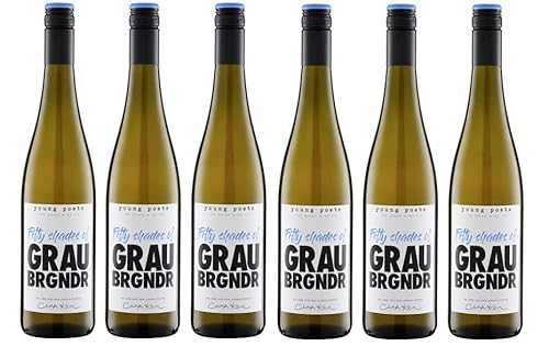 6x 0,75l - 2023er - Young Poets - Fifty Shades Of Grauburgunder - Qualitätswein Württemberg - Deutschland - Weißwein trocken 6x 0,75l - 2023er - Young Poets - Fifty Shades Of Grauburgunder - Qualitätswein Württemberg - Deutschland - Weißwein trocken von Young Poets