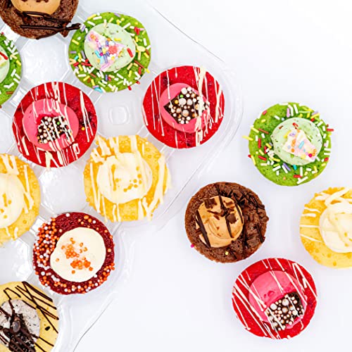 YOURCUPCAKE | Handgemachte Cupcakes im 12er Geschenkset | THANKYOU PACK SMALL | Cupcake Box mit 12 frischen double-bite size Cupcakes | besondere Süßigkeiten Dessert | ideal als Geschenk von YourCupcake
