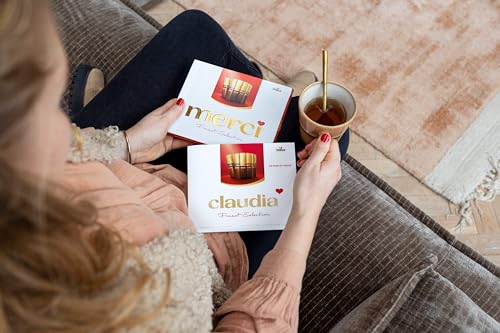 Merci personalisierte Schokolade Geschenkbox - Passen Sie Ihre Feinheiten Auswahl Schokoladenmischung von Merci Schokolade, das perfekte Geschenk für Frauen, Geschenk für Männer (250 Gramm) von your surprise