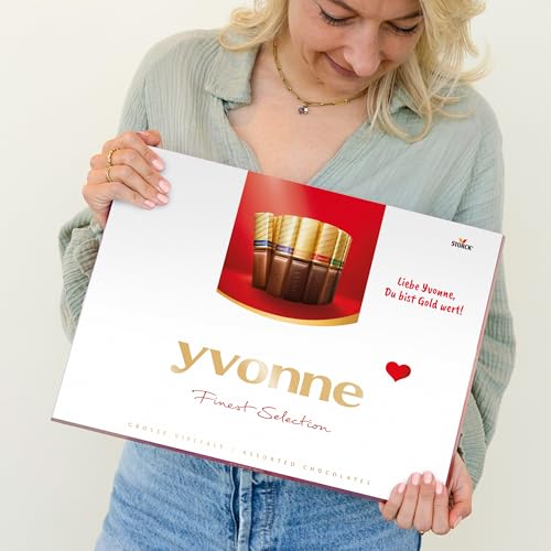 Merci personalisierte Schokolade Geschenkbox - Passen Sie Ihre Feinheiten Auswahl Schokoladenmischung von Merci Schokolade, das perfekte Geschenk für Frauen, Geschenk für Männer (675 gramm) von YourSurprise