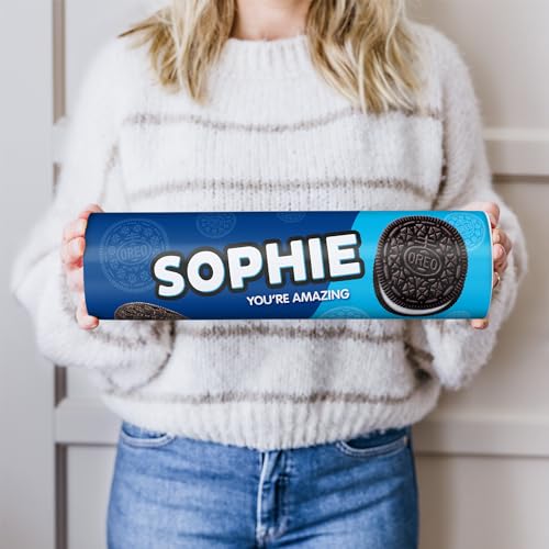 Oreo Geschenk mit Namen - Personalisierte Oreo geschenke mit 6 Original-Packungen in der Mega-Rolle (38,2 CM x 10,4 CM) (1000, Gramm) von your surprise