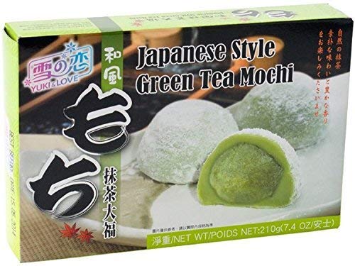 Green Tee Mochi / grüner Tee Mochi 210g von Yuki & Love