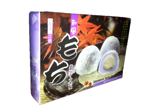 Yuki&Love 6 Reiskuchen "Mochi" nach japanischer Art, mit Tarogeschmack 210g von Yuki & Love