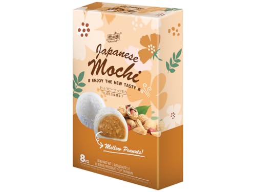 Yuki & Love Mochi-Reiskuchen Erdnuss-Geschmack 12 x 128 g von Yuki & Love