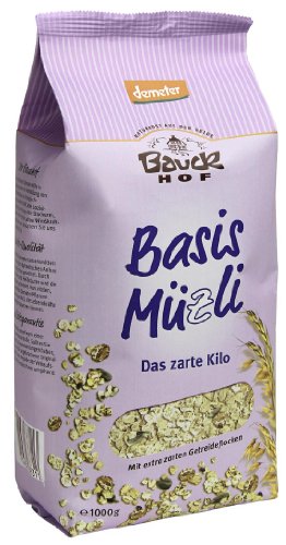 Bauckhof Das zarte Kilo - Basis Müsli, 6er Pack (6 x 1000 g) - Bio von Yulo