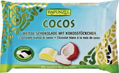 Rapunzel Schokoladen Weiße Schokolade mit Kokosstückchen HIH von Rapunzel