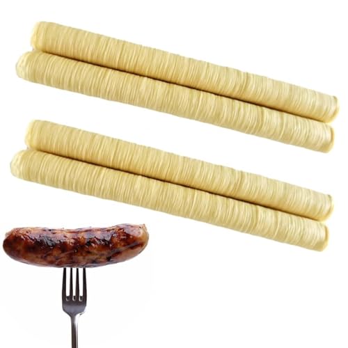 Wursthülle Essbar, 2/4 Stück Gehäuse Für Die Wurstherstellung, 14M X 26MM Kunstdarm, Kollagenhülle Für Wurst, Essbare Kollagen-Hülle Für Wurst, Kollagenhüllen Für Die Wurstherstellung Wursthülle Essbar, 2/4 Stück Gehäuse Für Die Wurstherstellung, 14M X 26MM Kunstdarm, Kollagenhülle Für Wurst, Essbare Kollagen-Hülle Für Wurst, Kollagenhüllen Für Die Wurstherstellung von Yulokdwi