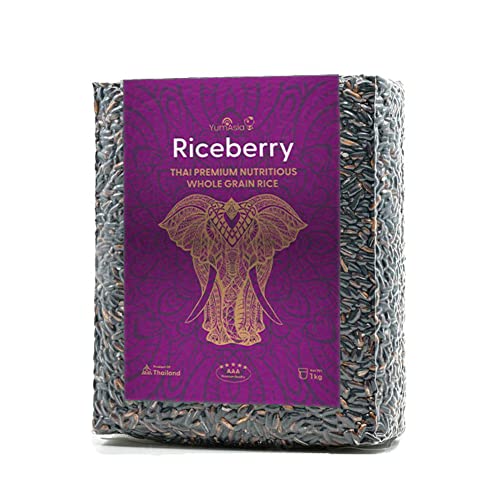 Yum Asia Thailändische Premium-Vollkorn-Reisbeere, nahrhaft, 1 kg von Yum Asia