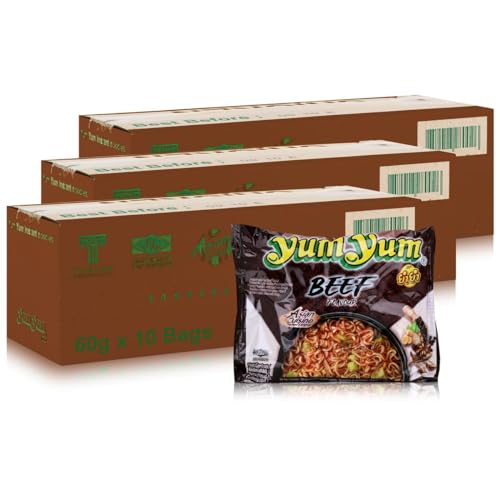 30 x 60g Instant Nudeln mit BEEF / RINDFLEISCH Geschmack YumYum von Yum Yum