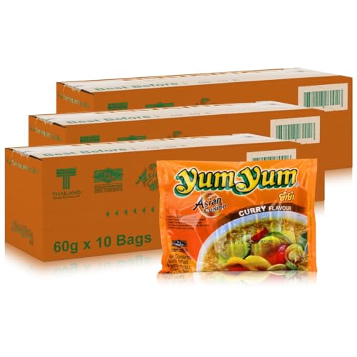 30 x 60g Instant Nudeln mit CURRY Geschmack YumYum von Yum Yum