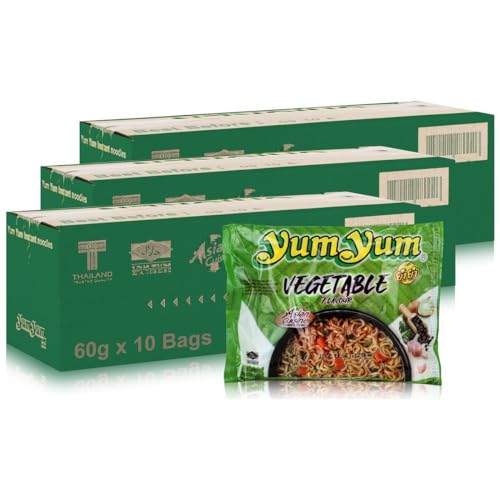 30 x 60g Instant Nudeln mit VEGETABLE / GEMÜSE Geschmack YumYum von Yum Yum