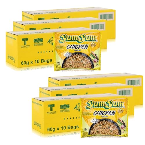 Super Deal! Yum Yum Chicken Instantnudeln mit Huhngeschmack 60x60g von Yum Yum