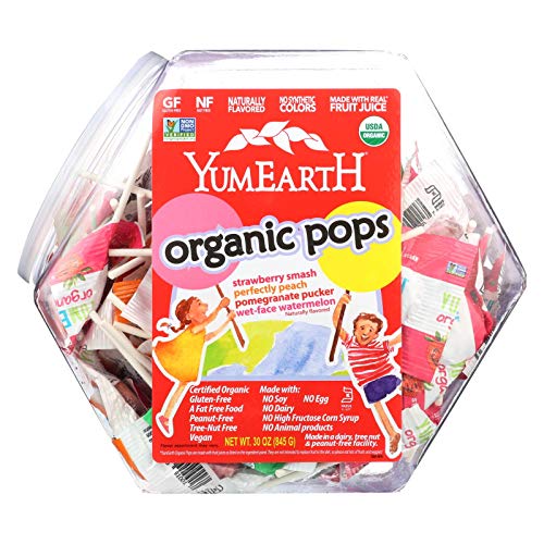 YumEarth Counter Bins Assorted Flavors 125+ count Organic Lollipops - Single Item von YumEarth