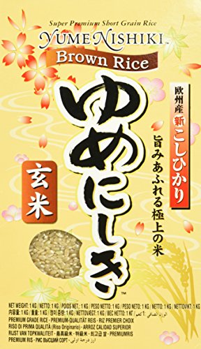 YUME NISHIKI JFC Brown Rice, 2er Pack (2 x 1 kg) von Yume Nishiki