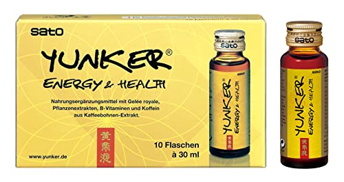 Yunker Energy & Health - 10 x 30ml - Nutrient tonic with six vitamins, plant extracts & royal jelly von Yunker