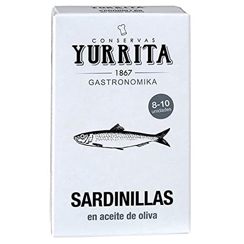 Yurrita Gourmet, Sardinen eingelegt in Olivenöl in der Dose, aus Spanien 120 g Yurrita Gourmet, Sardinen eingelegt in Olivenöl in der Dose, aus Spanien 120 g von conservas yurrita