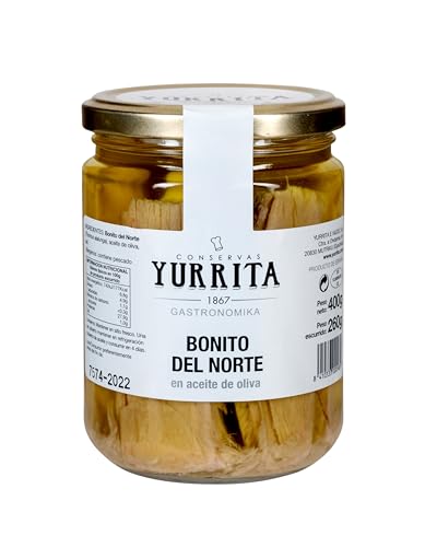 Yurrita, weißer Thunfisch, eingelegt in Olivenöl, aus Spanien, 400 g von conservas yurrita