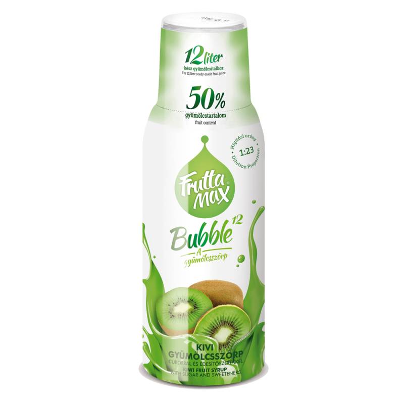 FruttaMax Kiwi Sirup 500ml, Bubble 50% Fruchtanteil von Yuva Kft. – Fruttamax