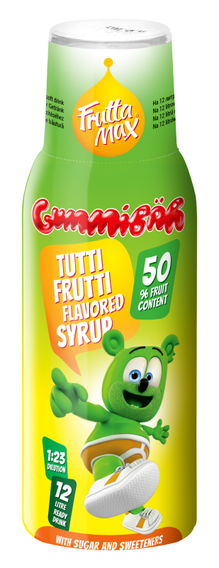 Gummibär, Sirup mit Tutti-Frutti-Geschmack 500ml von Yuva Kft. – Fruttamax