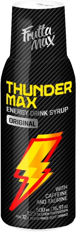 Thunder MAX, Frutta Max Energy-Drink-Sirup, mit Koffein und Taurin ... von Yuva Kft. – Fruttamax