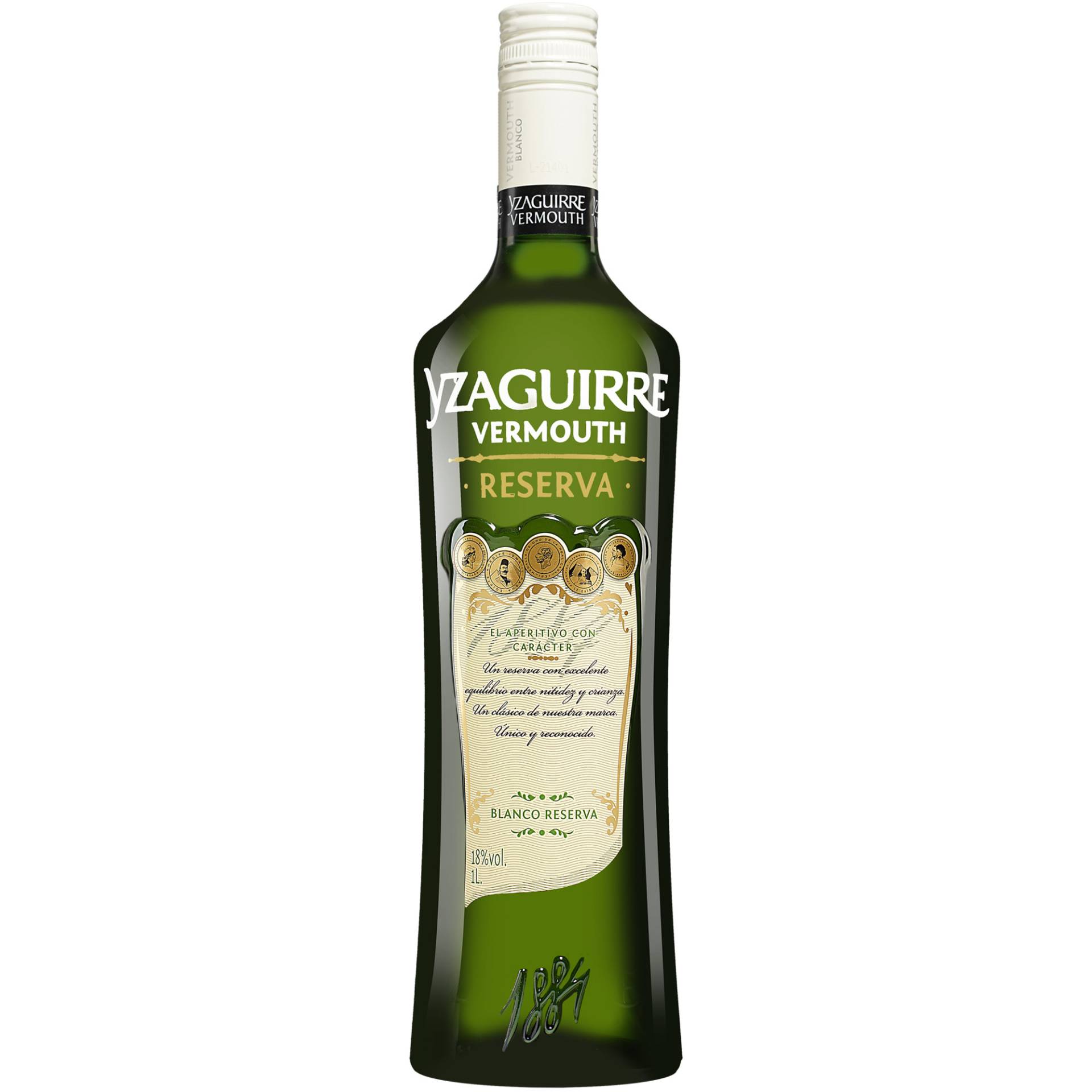 Vermouth Yzaguirre Blanco Reserva - 1,0 L.  1L 18% Vol. Süß aus Spanien von Yzaguirre