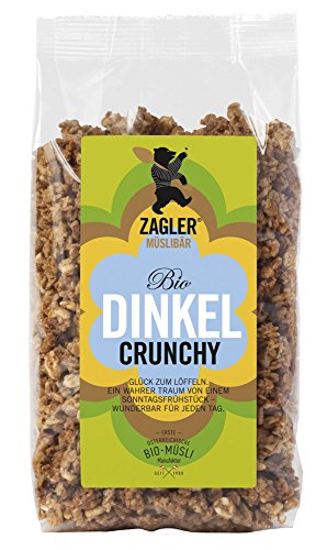 ZAGLER MÜSLIBÄR Bio-Dinkel-Crunchy, 4er Pack (4 x 500 g) von ZAGLER MÜSLIBÄR