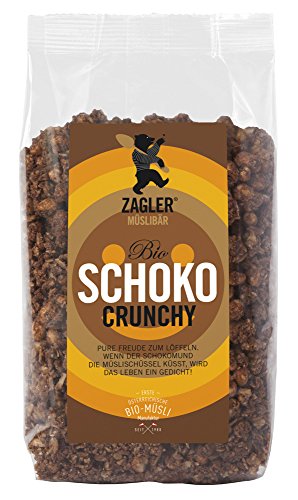ZAGLER MÜSLIBÄR Bio-Schoko-Crunchy, 2er Pack (2 x 500 g) von ZAGLER MÜSLIBÄR