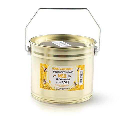 Honig, Buchweizenhonig von ZARENHOFF 100% Rein, fein cremig, sehr gesund ohne Zusätze (1,5 KG) von Zarenhoff