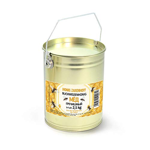 Honig, Buchweizenhonig von ZARENHOFF 100% Rein, fein cremig, sehr gesund ohne Zusätze (2,5 KG) von Zarenhoff