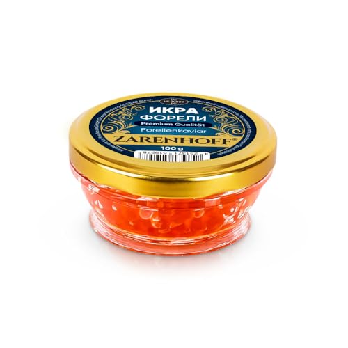 Kaviar 100 g Glas - Roter Kaviar - Forellenkaviar - икра caviar von ZARENHOFF