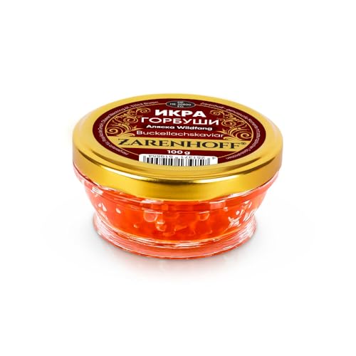 Kaviar aus Buckellachs Gorbuscha aus Alaska 100 g Glas - Roter Kaviar - икра Горбуши caviar von ZARENHOFF