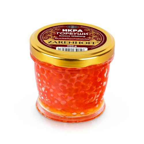 Kaviar aus Buckellachs Gorbuscha aus Alaska 200 g Glas, Roter Kaviar, икра Горбуши caviar von ZARENHOFF