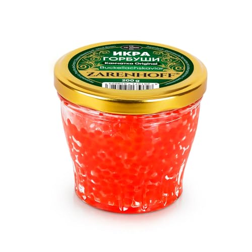 Kaviar aus Buckellachs Gorbuscha aus Kamtschatka, 200 g Glas, Lachskaviar Roter Kaviar, икра Горбуши caviar von ZARENHOFF