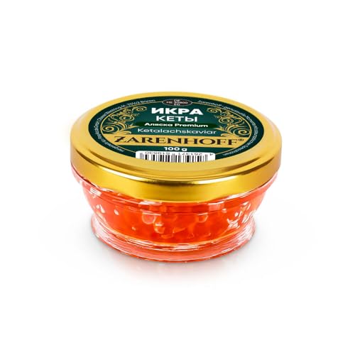 Kaviar aus Keta, 100 g Glas - Roter Kaviar - икра Lachskaviar caviar Lachs von ZARENHOFF