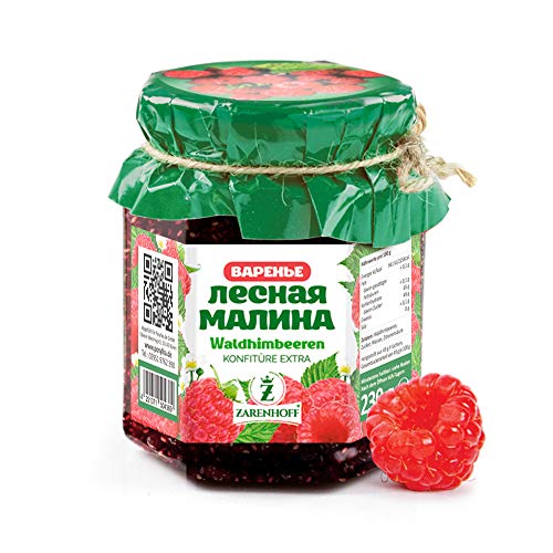 Konfitüre EXTRA aus Waldhimbeeren, 230 g Konfitüre EXTRA aus Waldhimbeeren, 230 g von ZARENHOFF