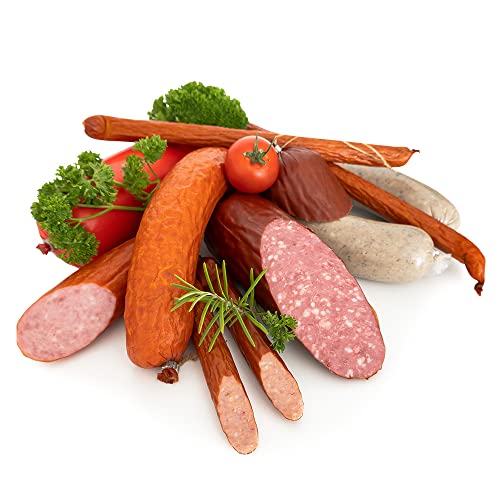 Probierpaket russische Wurstwaren Spezialitäten Schlemmerpaket Mix 2,3 KG - Leberwurst, Fleischwurst, Krakauer, Salami von ZARENHOFF
