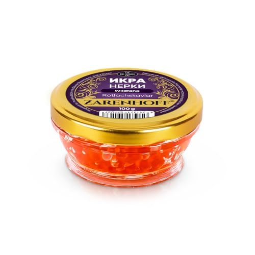 Rotlachskaviar 100 g, Lachskaviar, Roter Kaviar икра нерки caviar roter Lachs Glas (100, Gramm) von ZARENHOFF