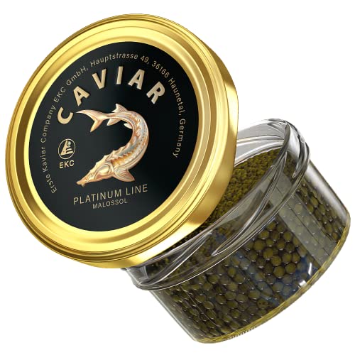 Schwarzer Störkaviar Platinum Line, Malossol Fischkaviar, Osetra Kaviar (50 gr) von ZARENHOFF