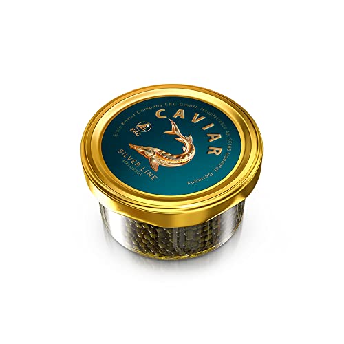 Schwarzer Störkaviar 50 g Silver Line, Malossol Fischkaviar, Schwarzer Kaviar, Sibirische Stör Beluga Schwarzer Störkaviar 50 g Silver Line, Malossol Fischkaviar, Schwarzer Kaviar, Sibirische Stör Beluga von ZARENHOFF