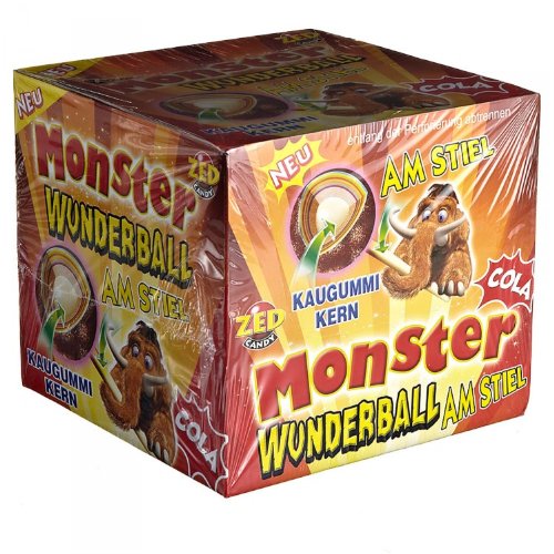 Monster Wunderball am Stiel Cola 15St. 1,2kg von ZED Candy