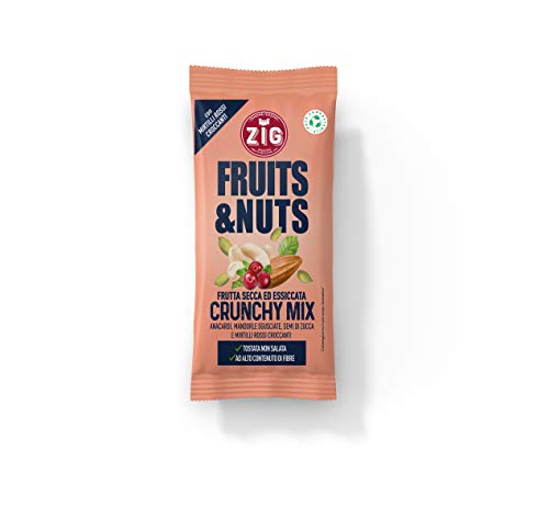 ZIG - Fruits & Nuts - Crunchy mix 300g (10 Beutel à 30g) 100&percnt; kompostierbare Packung von ZENONE IOZZINO