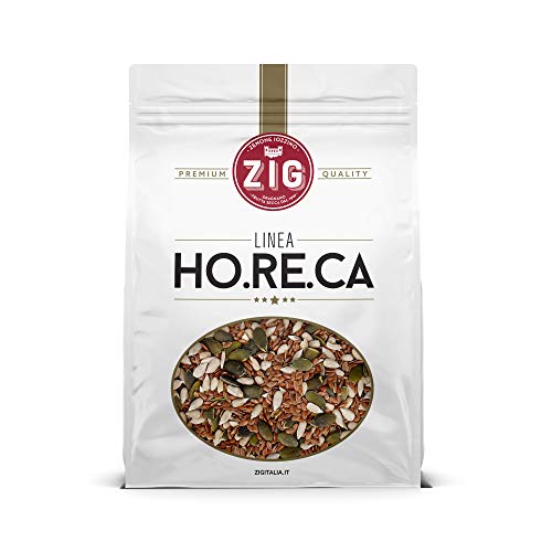 ZIG - HORECA - Gemischte Samen Samenmischung | Kürbiskerne, Sonnenblumenkerne, Leinsamen 1 kg von ZENONE IOZZINO