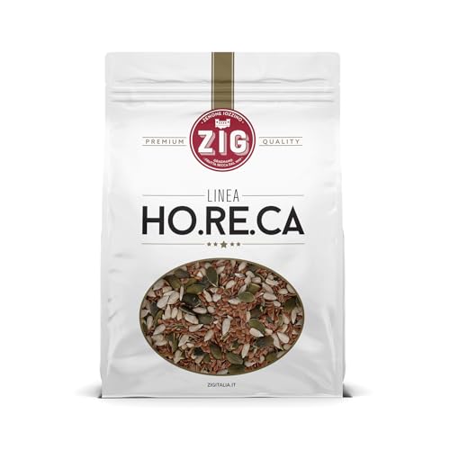 ZIG - HORECA - Gemischte Samen Samenmischung | Kürbiskerne, Sonnenblumenkerne, Leinsamen 1 kg von ZENONE IOZZINO